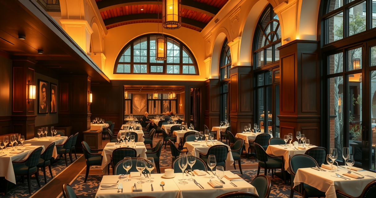 Fine dining atmosphere at Savoria Restaurant San Francisco Savoria Restaurant elegant interior